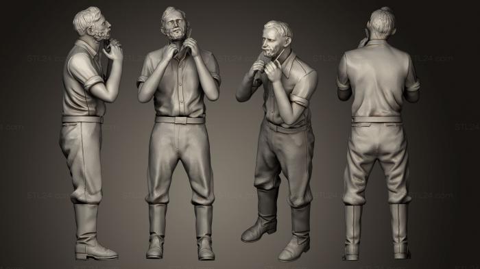 Figurines of people (workers 2, STKH_0156) 3D models for cnc